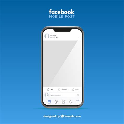 Facebook Mobile Mockup - Free Vectors & PSDs to Download