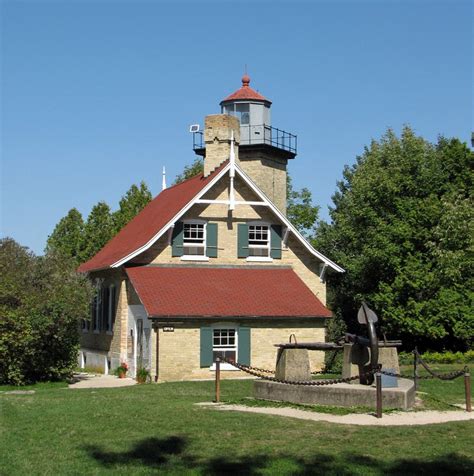 Eagle Bluff Lighthouse | Lighthouse, Wisconsin travel, Sheboygan