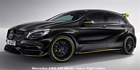 Mercedes-AMG A-Class A45 4Matic Yellow Night Edition Specs in South ...