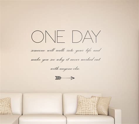 One Day Quote Wall Stickers - Quote Wall Art - Word Wall Art - Urban ...