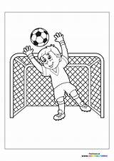 Coloring Goalie Bestappsforkids Sketch Page sketch template