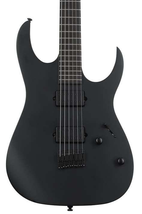 Ibanez Iron Label RG Baritone - Black Flat | Sweetwater