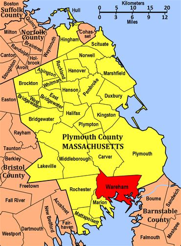 Map Of Wareham Ma - Adrian Kristine