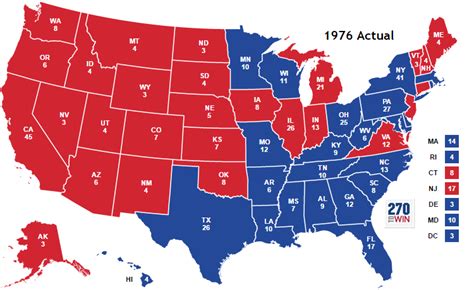 The bizarre-looking 1976 US Presidential Election map : r/MapPorn