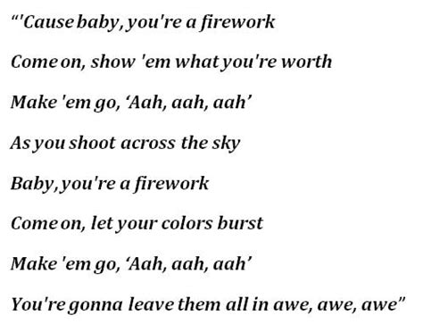 Katy Perry's "Firework" Lyrics Meaning - Song Meanings and Facts