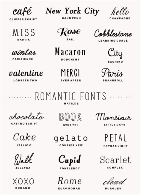 beautiful fonts | Romantic fonts, Typography fonts, Lettering fonts