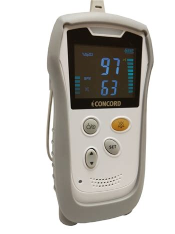 Concord Handheld Pulse Oximeter with Alarm