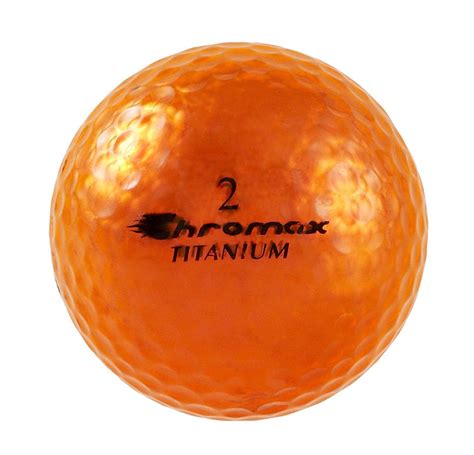 Chromax Metallic Orange Womens Golf Balls