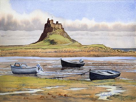 Lindisfarne Castle Painting by Anthony Forster