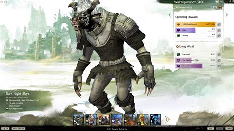 Name: Dark Night Sky Race: Charr Class: Guardian | Guild wars, Guild ...