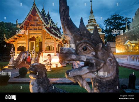 Wat Phra Singh temple, Chiang Mai, Thailand Stock Photo - Alamy