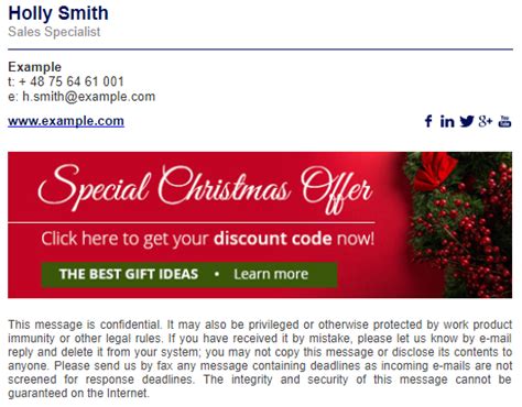 How to compose a perfect christmas email signature in no time