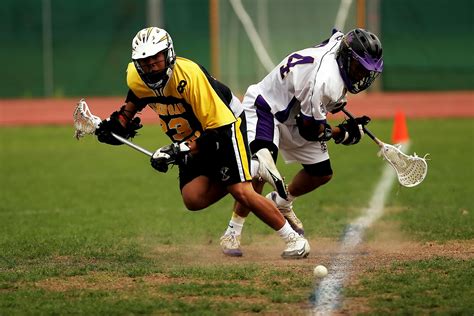 Man Wearing Yellow and Black Sport Jersey Holding Lacrosse Stick · Free Stock Photo