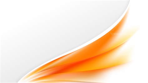 Abstract Orange and White Wave Business Background Design Template