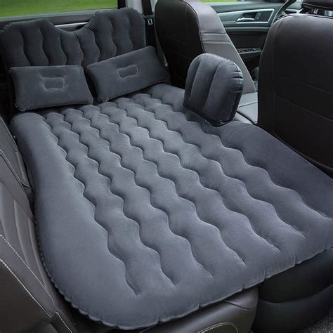 Gluckluz Car Inflatable Mattress Air Bed Cushion Self-Driving Foldable for Back Seat Vehicle ...