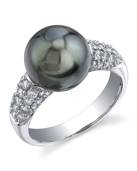 Tahitian South Sea Pearl & Diamond Serenity Ring