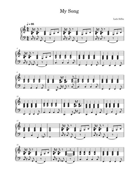 My song – Labi Siffre Sheet music for Piano (Solo) Easy | Musescore.com