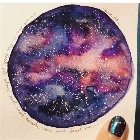 Watercolor galaxy | Watercolor galaxy, Galaxy painting, Art inspiration