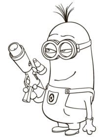 Kevin Minions Drawing Sketch - Drawing Skill