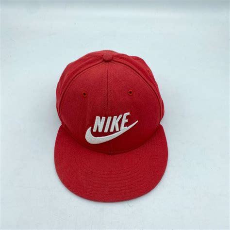 Nike Red Baseball Cap Hat Adjustable RN 56323 OSFA – Sinaitex - Vintage Clothing, Accessories ...