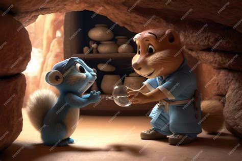 Premium AI Image | A scene from the movie alvin and the chipmunks