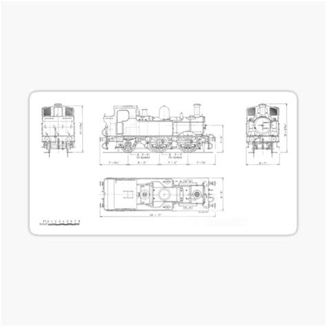 "GWR 1400 Class Drawings" Sticker for Sale by TheTrainGuy19YT | Redbubble