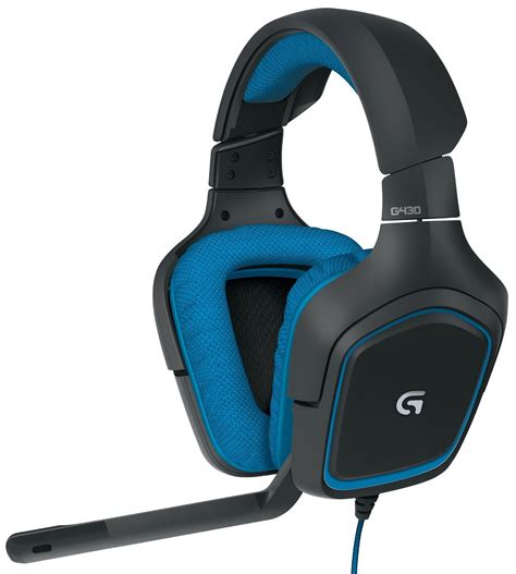 Gaming Headset Mic, Logitech G430 Pc Laptop Home Wired Gaming Headset, Blue - Walmart.com