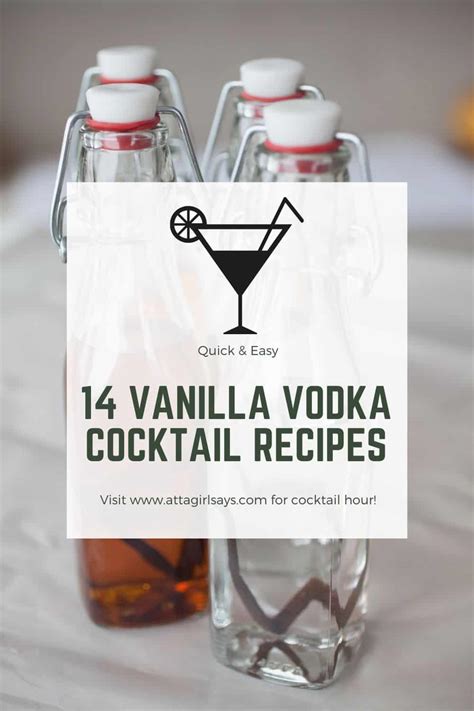 Vanilla Vodka Recipes for Delicious Cocktails & Dessert Drinks