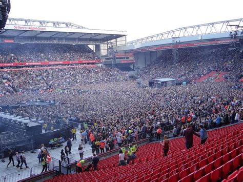 Concert History of Anfield Stadium Liverpool, England, United Kingdom ...