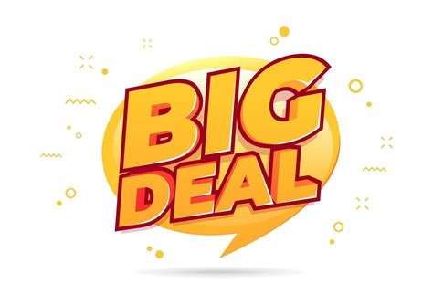 Big deal sale poster or banner design. 2332007 Vector Art at Vecteezy