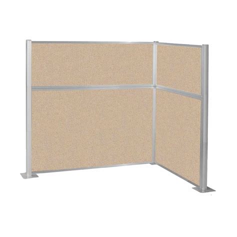 GOF L-Shaped Freestanding Office Panel Cubicle Wall Divider Partition 96D X 126W X 60H Office ...