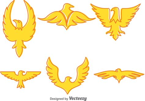 Golden Eagle Vector Icons 92271 Vector Art at Vecteezy