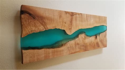 MADE TO ORDER Wood and Epoxy Wall Art Epoxy River Wall Mount Wood and Epoxy Art Live Edge Epoxy ...