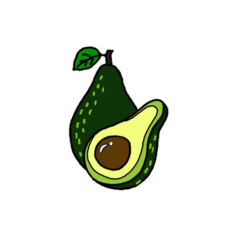 How To Draw Avocado Easy Drawings Dibujos Faciles Dessins Faciles | The Best Porn Website