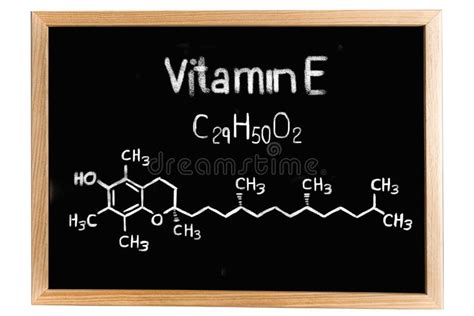 The Chemical Formula of Vitamin E Stock Image - Image of neurological ...