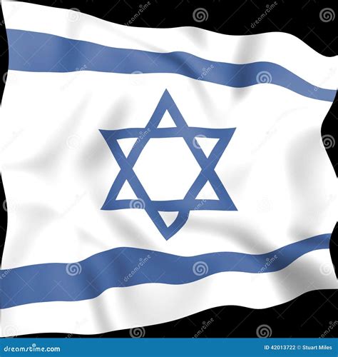 Israel Flag Indicates Middle East and Countries Stock Illustration - Illustration of jewish ...