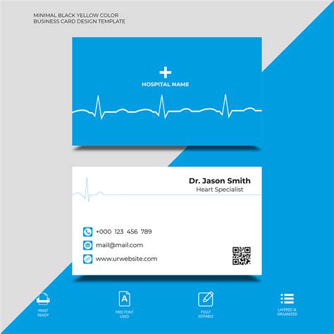 Doctor's Business Card Design Template :: Behance