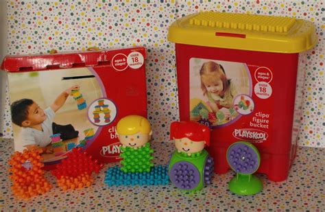 *5/16*SOLD~ Playskool Clipos~Toddler Bristle Blocks