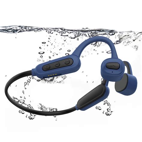 Buy Conduction Swimming Headphones Bluetooth 5.0 IPX8 Waterproof Built ...