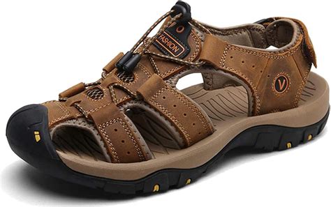 Mens Closed Toe Sandals Sport Hiking Sandal Athletic Walking Sandals ...