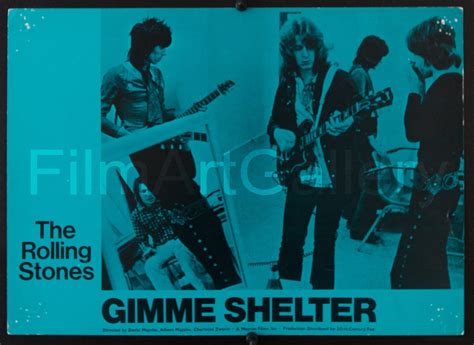 Gimme Shelter Vintage Movie Poster