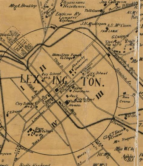 Fayette County Kentucky 1891 Lexington Old Wall Map with | Etsy