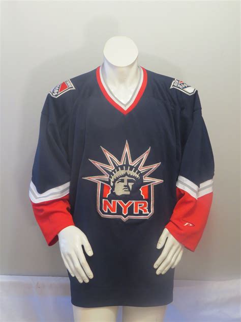 New York Rangers Jersey (VTG) - 1990s Lady Liberty Jersey - Men's Extra ...