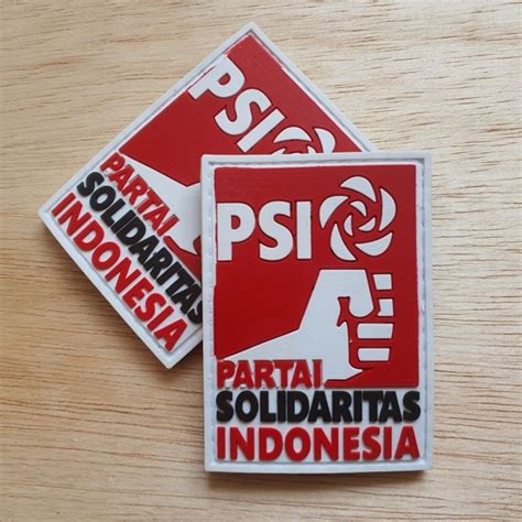 Jual patch rubber logo partai psi solidaritas indonesia - tempelan ...