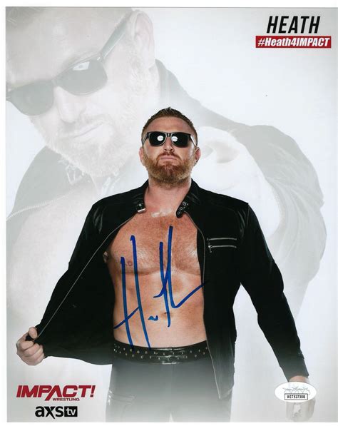 Impact! Wrestling HEATH SLATER TNA AEW WWE AUTOGRAPHED 8X10 PHOTO W/JSA COA