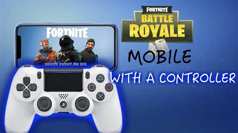 DOES A CONTROLLER WORK ON FORTNITE MOBILE?! (FORTNITE BATTLE ROYALE) - YouTube