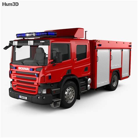 Scania P Fire Truck 2011 3D model - Vehicles on Hum3D