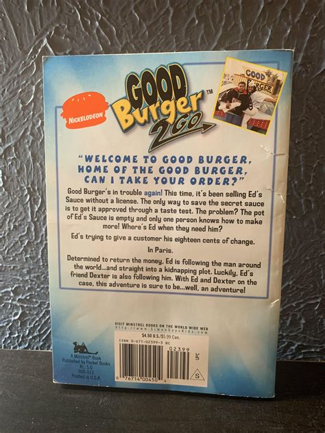 Nickelodeon’s Good Burger 2 Go Novel : r/90sdesign