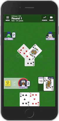 Play Cribbage online free. 2-5 players, No ads