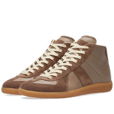 Maison Margiela 22 Classic Replica High Sneaker Light Brown & Amber ...